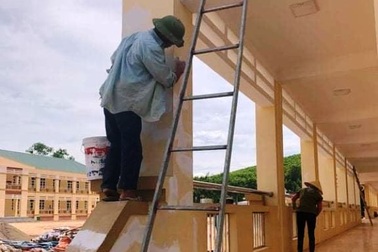 Vụ trường học hơn 40 tỷ nứt nẻ: Đơn vị thi công đã sửa chữa, khắc phục