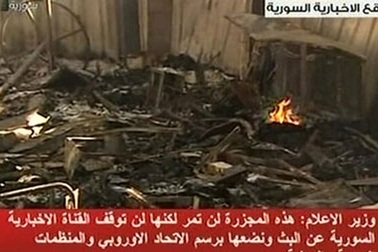 Đài truyền hình Syria bị tấn công, 3 người chết