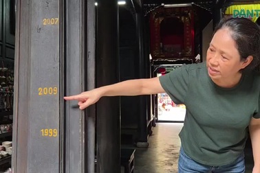 Ngôi nhà bằng gỗ lim ghi dấu các mốc lũ lịch sử tại Hội An