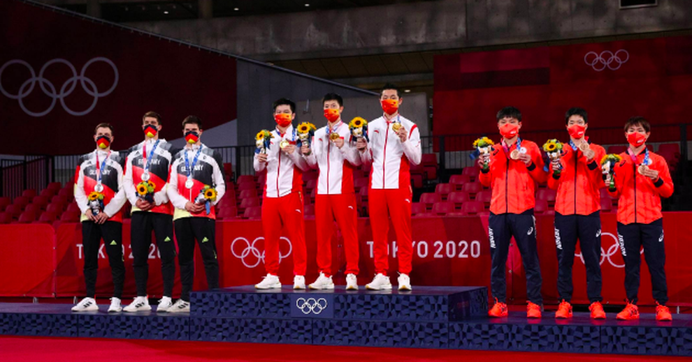 Giành HCV đồng đội nam, Trung Quốc độc tôn ở môn bóng bàn Olympic - 1 Giành HCV đồng đội nam, Trung Quốc độc tôn ở môn bóng bàn Olympic - 1