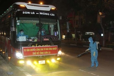 Sơn La đón 527 công dân trở về từ vùng dịch Bắc Giang