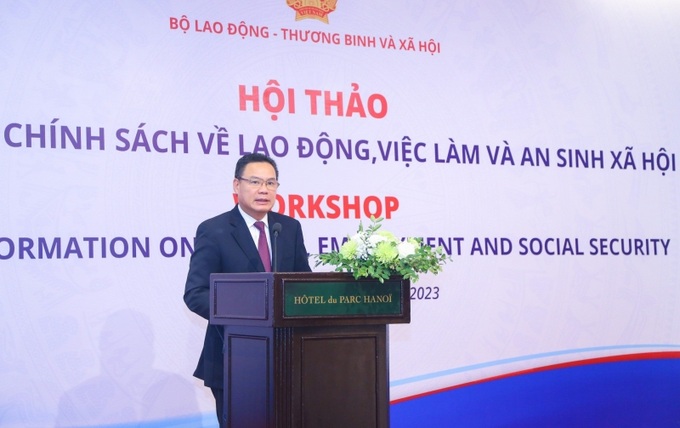 Thứ trưởng Lê Văn Thanh phát biểu khai mạc Hội thảo


