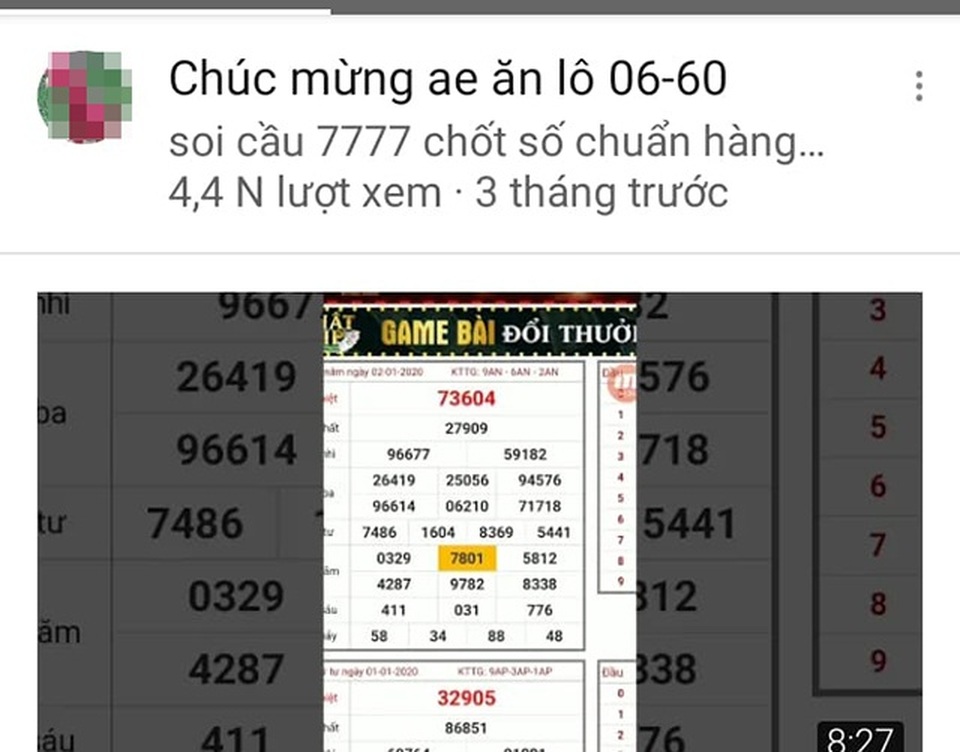 Rao đoán trúng 100% kết quả lô đề, chiếm đoạt gần nửa tỉ đồng - 2 Rao đoán trúng 100% kết quả lô đề, chiếm đoạt gần nửa tỉ đồng - 2