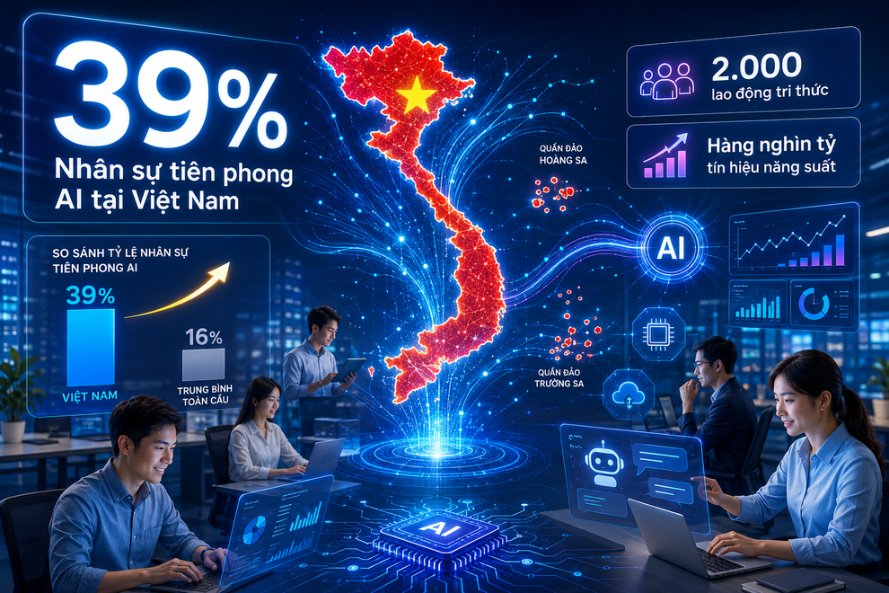 Việt Nam dẫn đầu ASEAN về tỷ lệ nhân sự tiên phong AI - 1