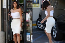 Kim Kardashian bốc lửa ra phố