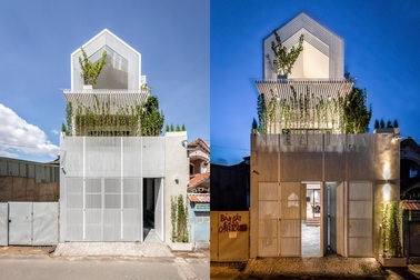 Nhà Sài Gòn có mặt tiền "chống trộm", tối giản không gian vẫn đẹp bất ngờ