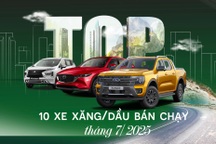10 ô tô xăng/dầu “hút khách” nhất tháng 7: Xe Nhật và Mỹ được chuộng
