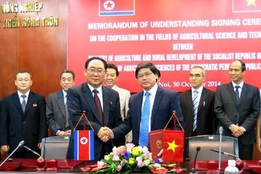 Việt Nam, Triều Tiên ký hợp tác về khoa học kỹ thuật nông nghiệp
