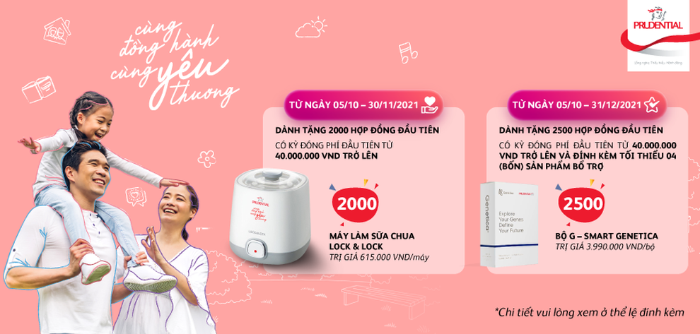 Prudential tri ân khách hàng với chương trình khuyến mại lên đến hơn 10 tỷ đồng - 2 Prudential tri ân khách hàng với chương trình khuyến mại lên đến hơn 10 tỷ đồng - 2