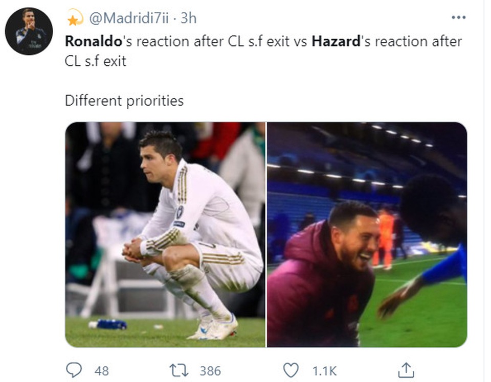 Eden Hazard ăn mừng khi Chelsea vào chung kết Champions League - 3 Eden Hazard ăn mừng khi Chelsea vào chung kết Champions League - 3