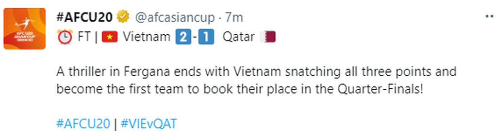 AFC tính toán nhầm lẫn về tấm vé đi tiếp của U20 Việt Nam - 1 AFC tính toán nhầm lẫn về tấm vé đi tiếp của U20 Việt Nam - 1