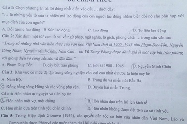 Đề thi năng khiếu vào Học viện Báo chí và Tuyên truyền năm 2016