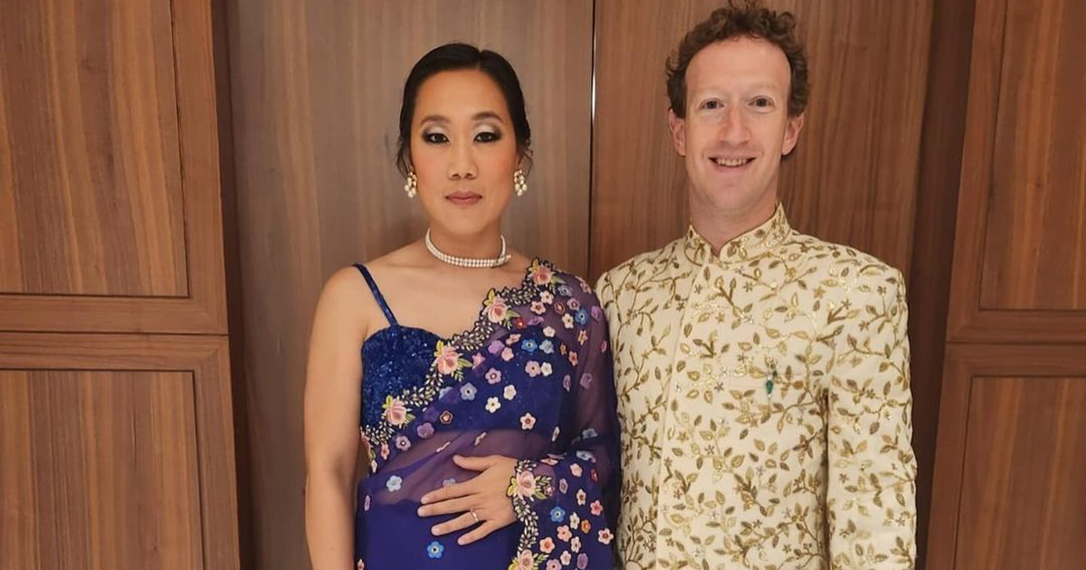 CEO Facebook và vợ mặc đồ "phô trương" tại bữa tiệc của tỷ phú Ấn Độ