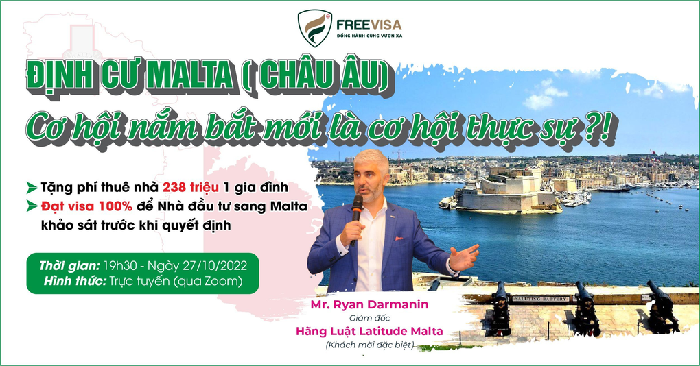 Nắm bắt cơ hội định cư Malta khi giao lưu cùng giám đốc hãng luật - 2 Nắm bắt cơ hội định cư Malta khi giao lưu cùng giám đốc hãng luật - 2