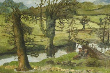 Tìm thấy tranh quý bên dưới biển hiệu cũ kỹ