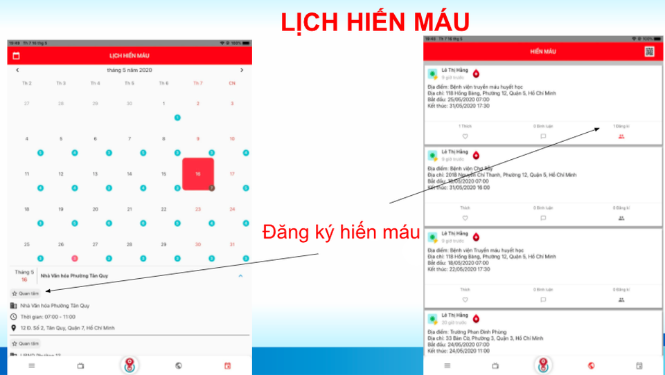 Ứng dụng độc đáo của Đoàn viên TPHCM giúp việc hiến máu thêm hiệu quả - 4 Ứng dụng độc đáo của Đoàn viên TPHCM giúp việc hiến máu thêm hiệu quả - 4