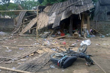 Kinh hoàng mìn nổ nhà dân lúc nửa đêm 