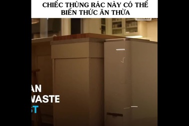 Chiếc thùng rác tự động biến thức ăn thừa thành phân hữu cơ