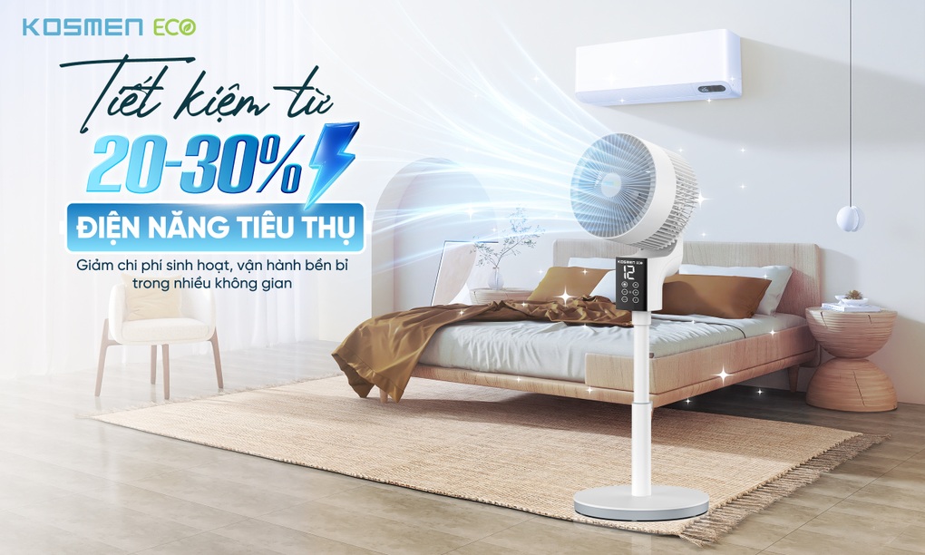 Kosmen Eco ra mắt sản phẩm quạt thông minh - 2 Kosmen Eco ra mắt sản phẩm quạt thông minh - 2