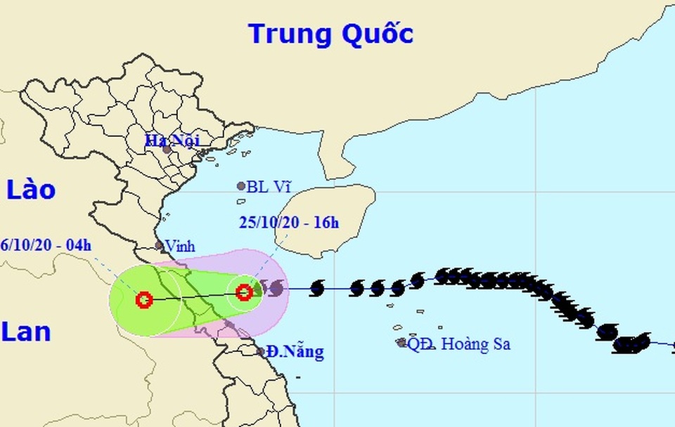 Bão số 8 suy yếu thành áp thấp nhiệt đới, nhiều tỉnh miền Trung mưa to - 1 Bão số 8 suy yếu thành áp thấp nhiệt đới, nhiều tỉnh miền Trung mưa to - 1
