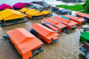 An Giang ra mắt làng bè sắc màu trị giá gần 3 tỷ đồng