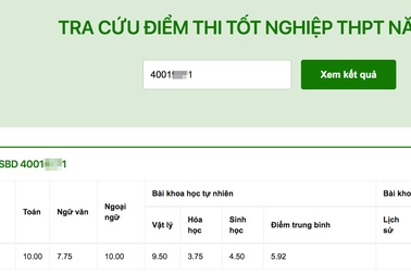 Giành 29,5 điểm, thí sinh Đắk Lắk "soán ngôi" thủ khoa khối A1 toàn quốc