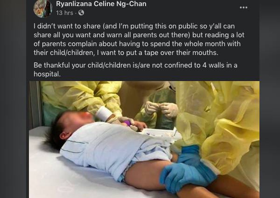 Tâm thư của mẹ bệnh nhân covid-19 nhỏ tuổi nhất Singapore gây bão - 1 Tâm thư của mẹ bệnh nhân covid-19 nhỏ tuổi nhất Singapore gây bão - 1