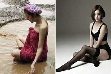 Ngắm dung nhan người mẫu Thái Lan tắm bùn trong ổ gà