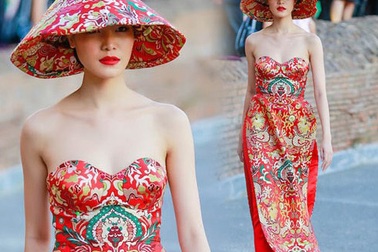Vụ áo dài Hoa hậu Thùy Dung mặc giống... Trung Quốc: Sự rập khuôn gây phản cảm