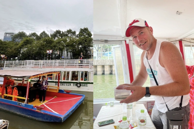 Nhiều "ông Tây" thích thú thả cá, ngắm 9 cây cầu khi du lịch kênh Nhiêu Lộc