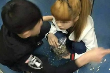 Cặp trai gái bị "ném đá" vì cắn hướng dương trong tàu điện ngầm