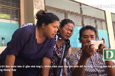 Người dân địa phương nói về người đàn ông được cho là đã có hành vi sàm sỡ bé gái trong thang máy