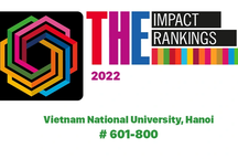 ĐH Quốc gia Hà Nội tăng điểm trong Bảng xếp hạng THE Impact Rankings 2022