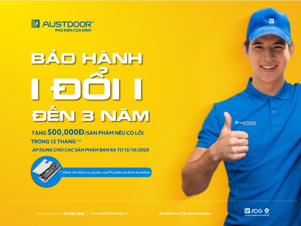 Phụ kiện kính Austdoor hậu mãi lớn – Bảo hành 1 đổi 1 đến 3 năm - 3 Phụ kiện kính Austdoor hậu mãi lớn – Bảo hành 1 đổi 1 đến 3 năm - 3