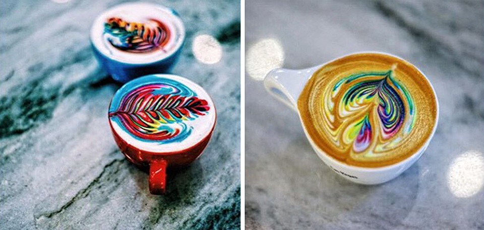 Mãn nhãn với những ly latte bảy sắc cầu vồng - 2 Mãn nhãn với những ly latte bảy sắc cầu vồng - 2