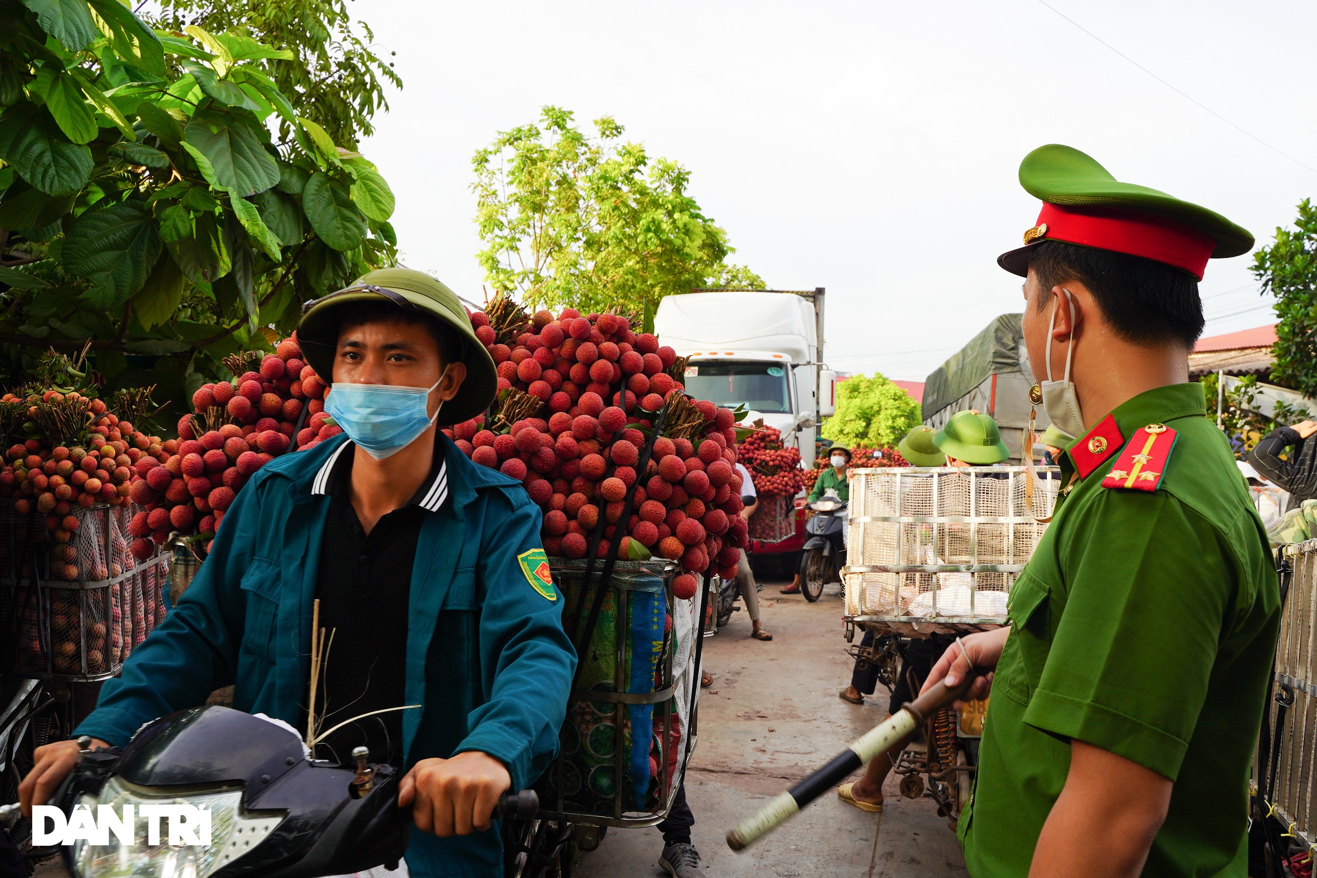 Bắc Giang: Xe chở vải thiều nối đuôi nhau dài hàng cây số ra các trạm cân - 12 Bắc Giang: Xe chở vải thiều nối đuôi nhau dài hàng cây số ra các trạm cân - 12