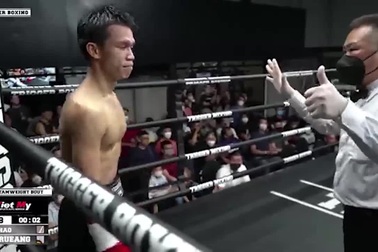Trần Văn Thảo hạ knock-out tay đấm bất bại người Thái Lan