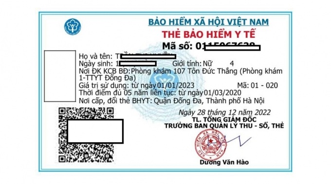 Nếu chọn “Hình ảnh thẻ” thì ứng dụng sẽ hiển thị hình ảnh thẻ BHYT, người dân có thể sử dụng hình ảnh thẻ BHYT này khi đi khám chữa bệnh.