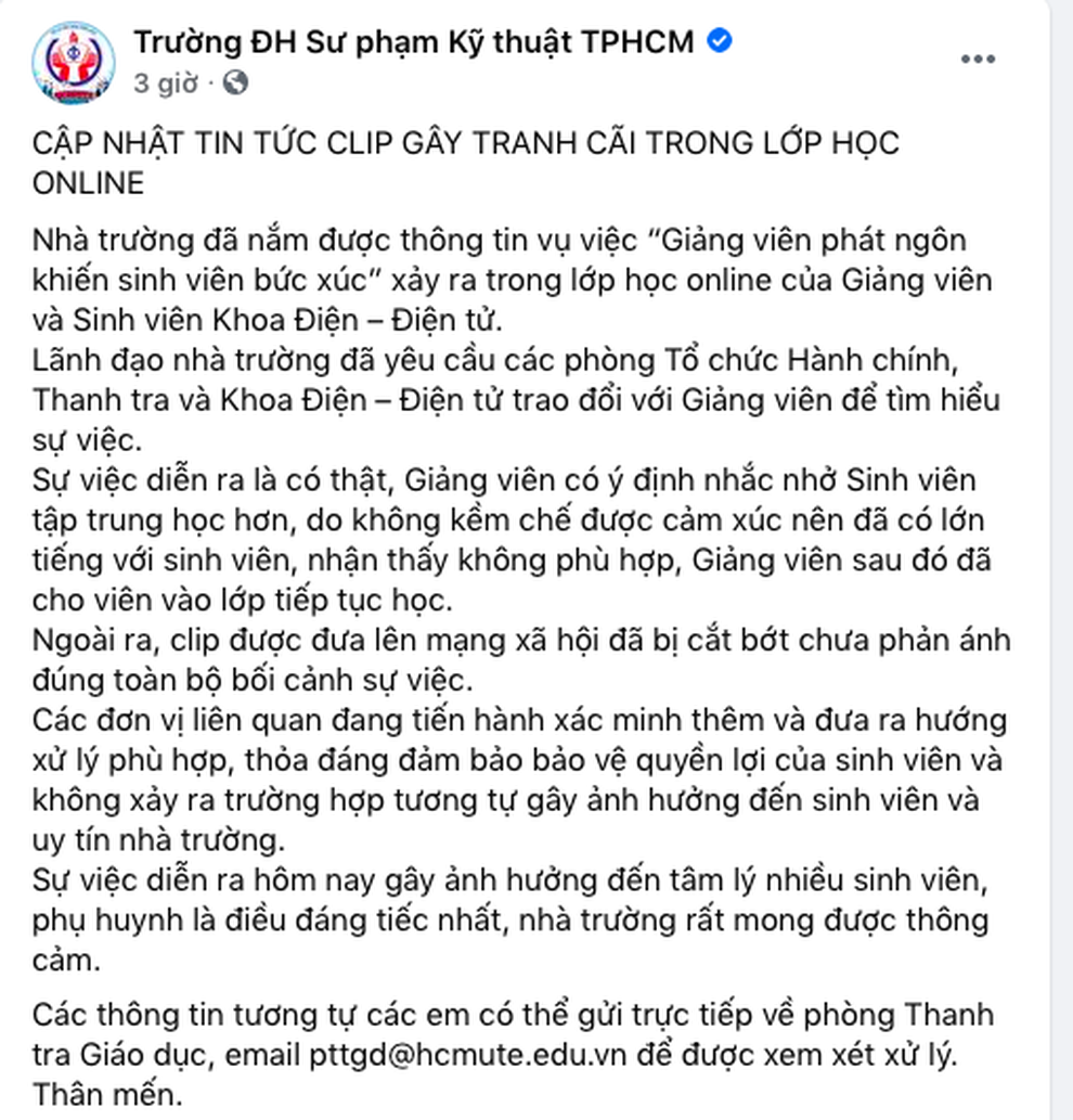 Đuổi sinh viên ra khỏi lớp online: Giảng viên không kiềm chế được cảm xúc - 1 Đuổi sinh viên ra khỏi lớp online: Giảng viên không kiềm chế được cảm xúc - 1