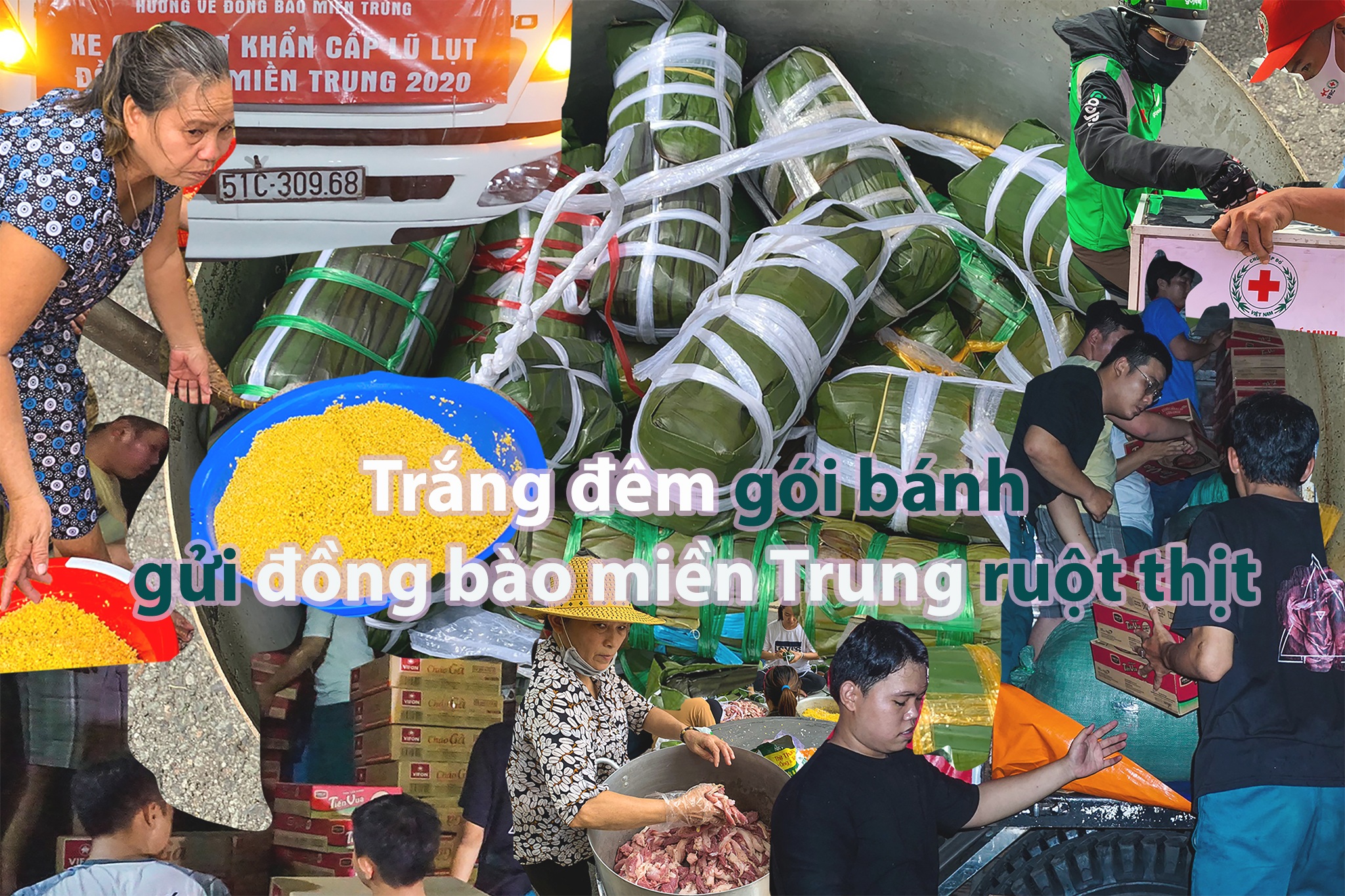 Trắng đêm gói bánh gửi đồng bào miền Trung ruột thịt