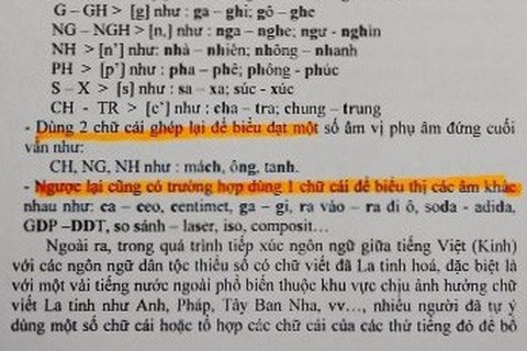 Chính phủ không có chủ trương cải tiến chữ quốc ngữ