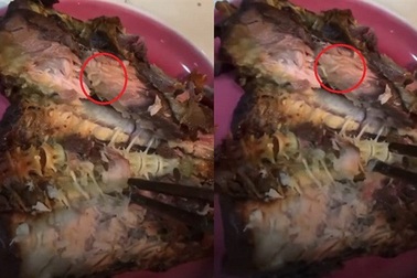 Phạt nặng cửa hàng thực phẩm "sạch" bán cá kho có dòi cho khách