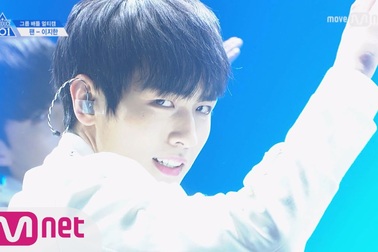 Lee Ji Han khi là thực tập sinh của "Produce 101"