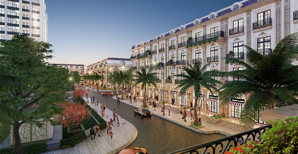 Kiến trúc lâu đài độc đáo tại shophouse D. Metropole Hà Tĩnh - 1 Kiến trúc lâu đài độc đáo tại shophouse D. Metropole Hà Tĩnh - 1