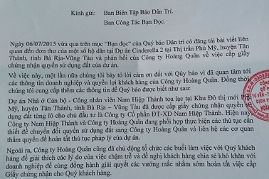Vụ ôm tiền bỏ mặc khách hàng: Chủ đầu tư cam kết hoàn thiện sổ đỏ trong 3 tháng