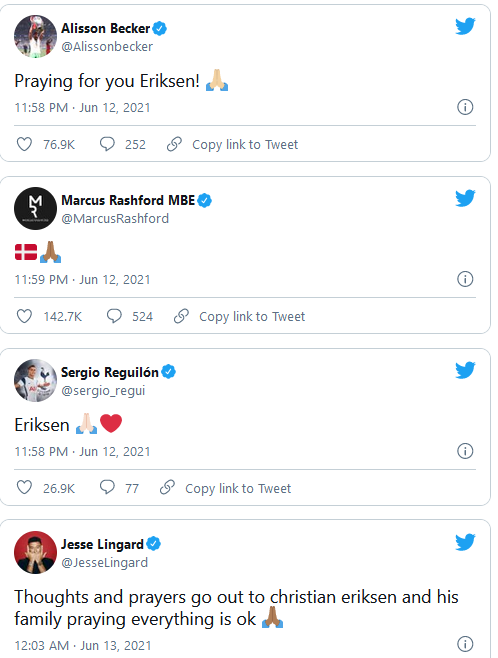 Khoảnh khắc kinh hoàng chứng kiến Eriksen bất ngờ đổ gục xuống sân - 13