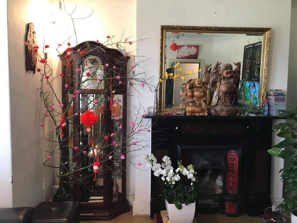 Mâm cỗ giao thừa của gia đình Việt ở xứ Wales - 1