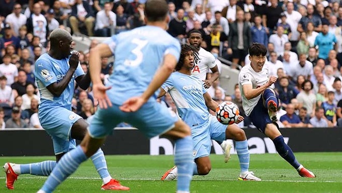 Son Heung Min tỏa sáng giúp Tottenham đánh bại Man City trong trận ra quân - Ảnh 1.