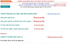 Quảng Ngãi tăng cường phiên giao dịch việc làm trực tuyến