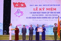 Hà Nam kỷ niệm 130 năm thành lập tỉnh, nhận Huân chương Độc lập hạng Nhất